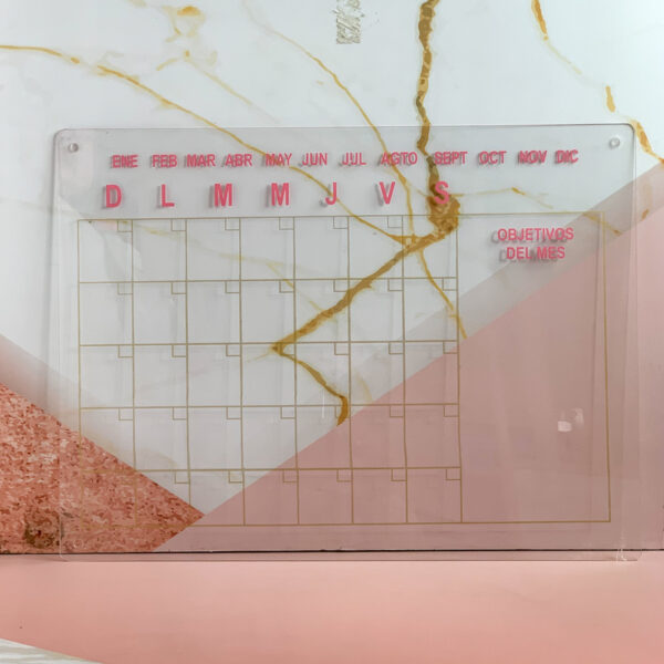 PLANNER PARA PARED OBJETIVOS DEL MES