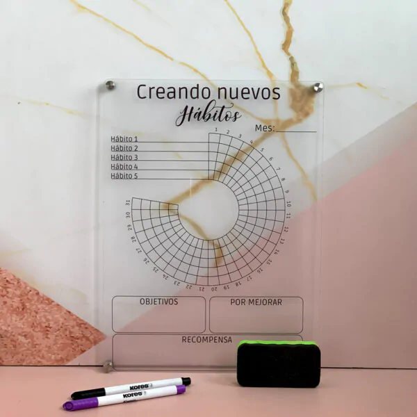 PLANNER HABITOS PARA PARED